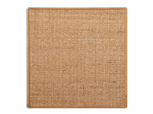 KARAT Sisal Fußmatte Teppich Vorleger Kratzteppich Katzenmöbel Kratzmatte Sisalmatte, widerstandsfähig & in vielen Farben und Größen erhältlich (60 x 80 cm, Cork)