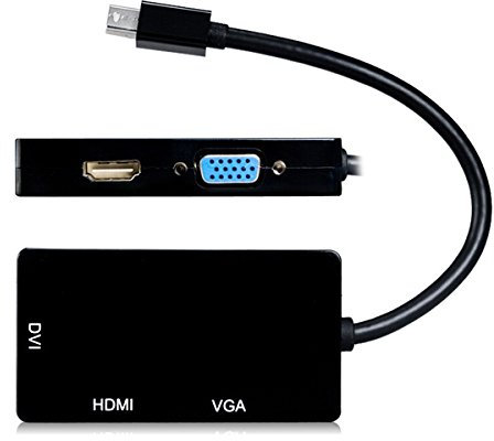 Mini DisplayPort a DVI/HDMI/VGA 3-in-1 adattatore