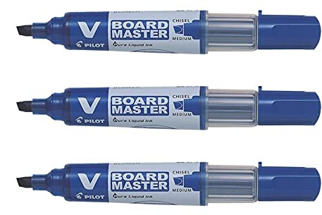 PILOT V BOARD Marker Whiteboard MASTER abgeschrägt, wiederaufladbar, Blau