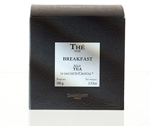 Thé noir Breakfast DAMMANN FRÈRES 50 enveloppes Cristal France thé noir teabags