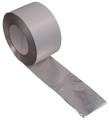4x Aluminiumklebeband, 75mm x 100m B1 - wasserdichtes Alu-Klebeband zur Isolierung und Abdichtung
