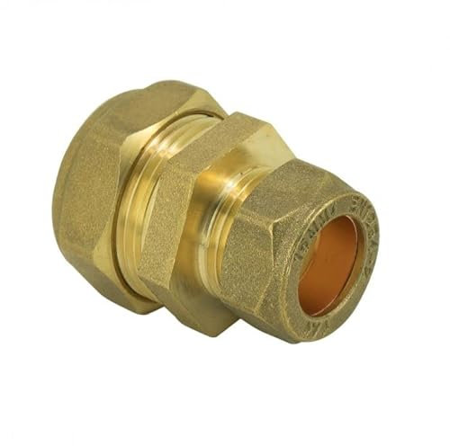 15mm x 10mm Brass Compression Reducing Coupling