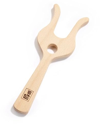 Prym 225145 Strickgabel zum Basteln von Kordeln, Holz, 18 x 6 cm, Natur