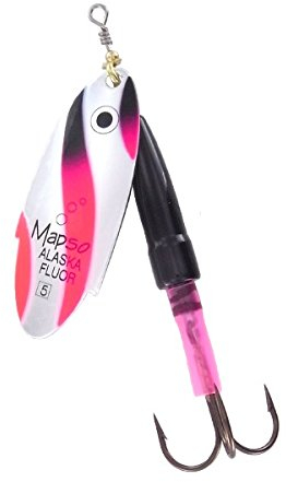 MAPSO - 5 Cucharillas de pesca ALASKA-F 5 PR-R 23 gms.