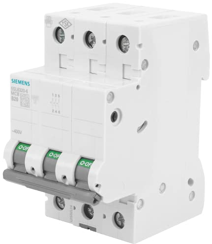 Siemens 5SL63206 Leitungsschutzschalter 6kA B20 3P in 3TE 400V, MCB, Sicherungsautomat