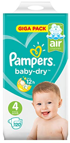 Pampers Baby Dry Lot de 120 couches Taille 4