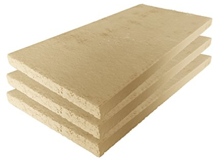 Lastra in argilla refrattaria, per forno, alta qualità, 400 x 200 x 20 mm