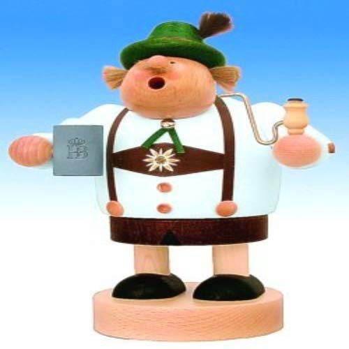 KWO Smoking Man Figurine, Bavarian Landlord, 20 cm, Wood, Multi-Colour, 30 x 30 x 20 cm