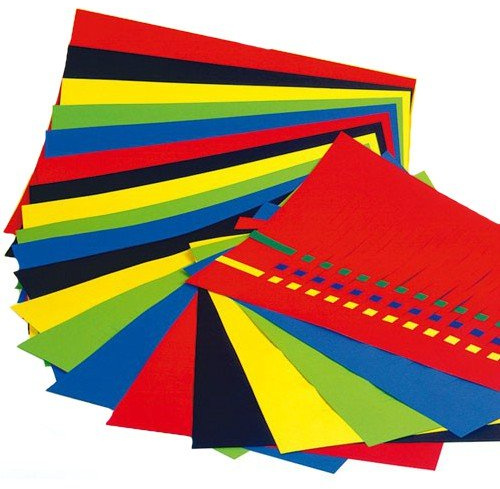URSUS Riesen Flechtblätter 35x50cm, 15mm, 10 Paar in 5 Farben sortiert