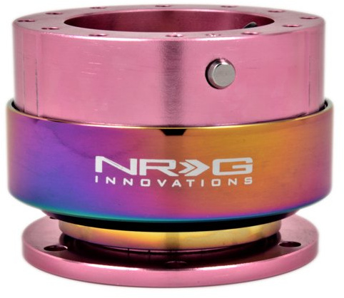 NRG SRK-200PK/MC Quick Release Kit Gen 2.0 Pink Body/Neochrome Ring
