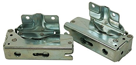 Siemens Bosch Türscharnier-Set, Scharnier-Set links oben, links unten für Kühlschrank, Gefrierschrank - 12004051 ersetzt 267189, 267190