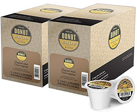 Authentic Donut Shop Blend Original Dark Single-cup Coffee for Keurig K-Cup Brewers
