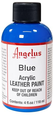 Angelus Acryl Leder Farbe 118ml / 4oz (Blau / Blue)