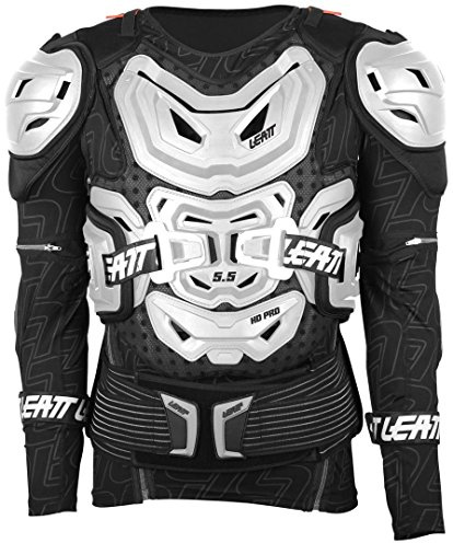 Leatt Harter Schutz für Brust und Brust, Motorrad, 5,5 Zoll, langärmlig, Harter Schutz, Ober- und Brustschutz, Motorrad, 5,5 Lange Ärmel, Herren (1 Stück)