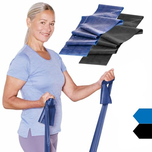 TheraBand 1,50m | Fitnessband | Gymnastikband | Stretchband für Ganzkörpertraining | Widerstandsband | Training Bands für Zuhause | Fitness Zubehör