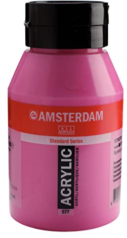 Amsterdam Standard Series Acrylic Paint Jar - Permanentrotviolett hell 577-1000 ml - deckend mit ausgezeichneter Lichtechtheit