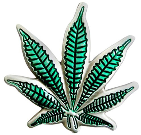Piratenladen Buckle Hanfblatt, Cannabis, Marihuana, Gürtelschnalle