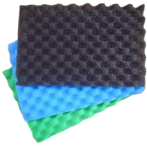 New Dawn 6970/2738 Pond Filter Foam Set 3 Different Media cm 27.94 x 43.18 cm Coarse, Medium and Fine
