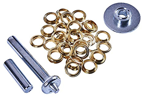 Amtech Tarpaulin Repair Kit, 3 Punches with 30 Brass Grommets & 30 Washers, for Fast Reinforcement of Tarps, Awnings and Groundsheets.