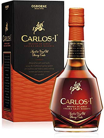 CARLOS I: Brandy de Jerez Solera Gran Reserva, 70cl, 40% ABV, Gift Box