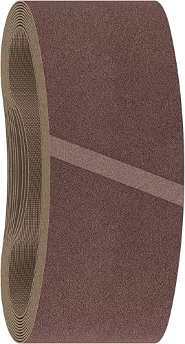 Bosch 10x PRO Paint on Wood and Hardwood X440 Sanding Belt for Sanders (for Paint on wood, Hardwood, 100 x 610 mm, Grit 40, Professional Accessory Belt Sander)