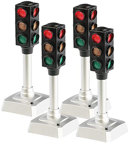 PEARL Stimmungsampel: LED Verkehrsampel 4er-Set (Ampel, Mini Ampel, Spiel)