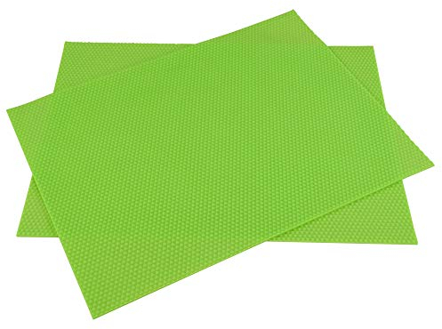 Tolegano 2X Prägematte Zellmaß 5,4 mm zur Herstellung deiner eigenen Mittelwandpresse - Mittelwände selber gießen - Matrize bee Mittelwand Silikonform Mittelwaende mkereibedarf Imker