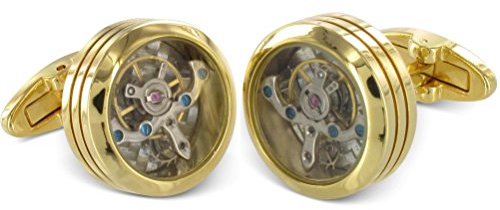 TEROON Prestige Manschettenknöpfe Uhrwerk Tourbillon