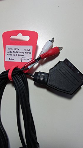 Vivanco Audiokabel, 1x Scartstecker -> 2x Cinchstecker, 2m