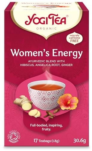 Yogi Tea, Women's Energy, Organic Herbal Tea, Naturally Caffeine Free, Blend of Hibiscus, Angelica Root and Ginger, 17 Tea Bags