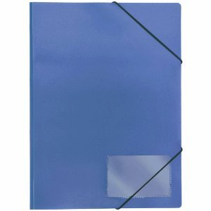 FolderSys 10 x Eckspannmappe A4 PP vollfarbig blau