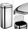 Dihl 68L Origin Automatic Motion Sensor Kitchen Waste Bin, Silver with Chrome Plated Lid, Touchless Hands Free Dust Bin, Stainless Steel, 68 Litre Capacity