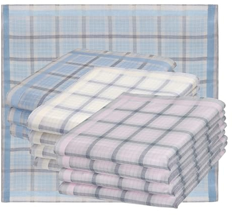 Betz 12 Stück Damen Stoff Taschentücher Paloma I Größe 30x30 cm 100% Baumwolle