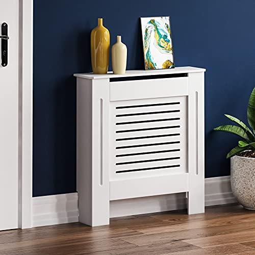 Vida Designs - Coperture per termosifone, Colore Bianco Milton, Piccolo White