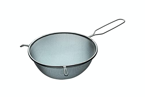 KitchenCraft Colador, Colador Malla Fina, Colador Harina, Acero Inoxidable, 20 cm