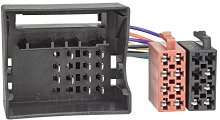 tomzz Audio 7045-002 Radio Adapter Kabel kompatibel mit Renault Twingo 2 Megane 3 Laguna Clio ab 2009 Quadlock auf 16pol ISO Norm