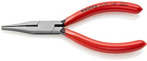 Knipex Pince à becs plats avec tranchant (pince pour mécanicien de précision) gainées en plastique 140 mm 23 01 140