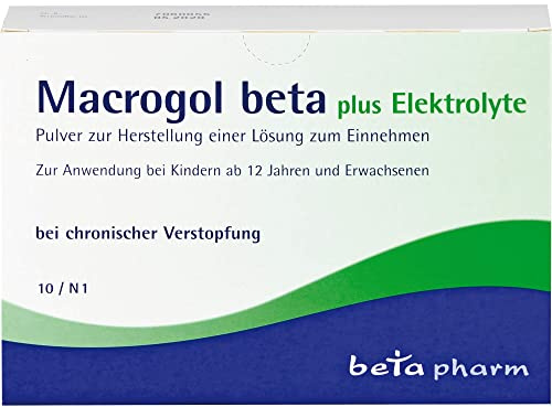 Macrogol beta plus Elektrolyte, Pulver zur Herstellung einer Lösung zum Einnehmen, 10 St. Beutel