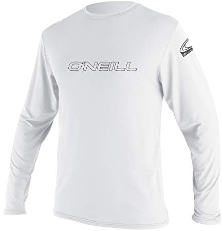 Oneill Wetsuits Herren Basic Skins L/S Rash Tee Vest, White, XL