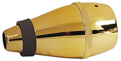 LUOEM Trompeten DäMpfer - ÜBungsdäMpfer FüR Trompete Aus Abs in Gold 14Cm/5.51 Zoll Ideal FüR Leises Spielen Ohne StöRung
