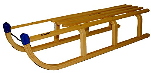 Rix Holzschlitten Davos 110 cm, belastbar bis 150 Kg