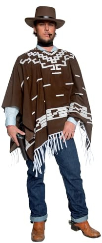 Smiffys Revolverheld Cowboy Kostüm Western Gunman Poncho Herren