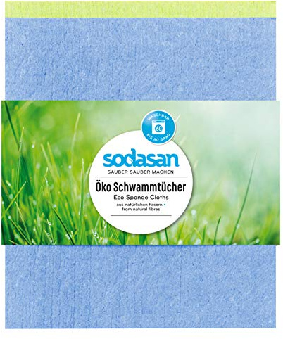 Sodasan Organic Eco Sponge Cloths pack of 2