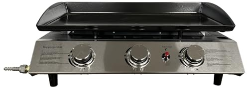 Happy Garden Plancha au gaz SÉVILLE - 3 brûleurs 7,5kW