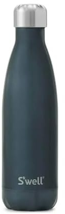 S'well Stainless Steel Water Bottle, 17oz, Blue Suede, Triple-Layered Vacuum Insulated Containers Keeps Drinks Cold for 36 Hours and Hot for 18, BPA Free, Perfect for On the Go