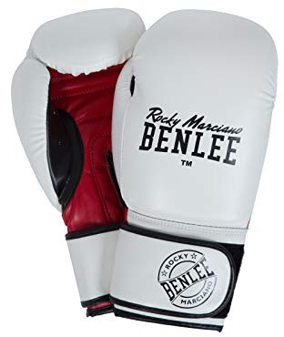 BENLEE Rocky Marciano Mixte Carlos Boxe Gants, Blanc/noir/rouge, 14 oz (41 cl) EU