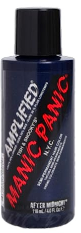 Manic Panic - After Midnight Amplified Creme Vegan Cruelty Free Blue Semi Permanent Hair Dye 118ml