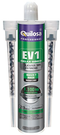 Quilosa Anclaje Taco Químico EV1 Poliester sin estireno, 300 ml