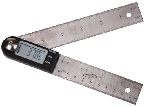 iGaging Digital Protractor with 7 and 4 Stainless Steel Bladed