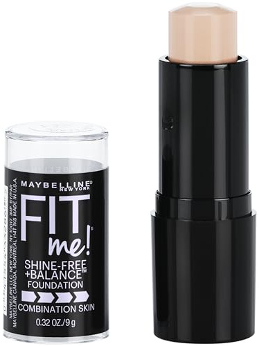 MAYBELLINE - Fit Me Shine Free Foundation 110 Porcelain - 0.32 fl. oz. (9 ml)